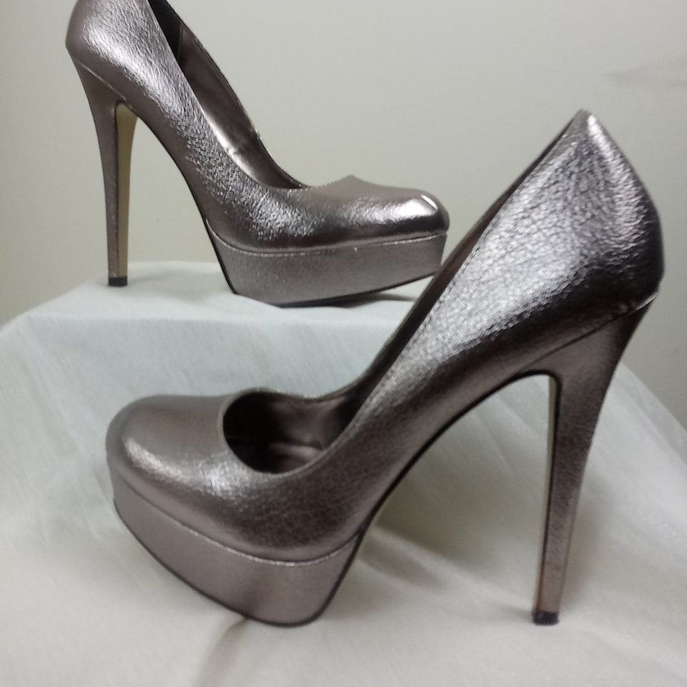 Pewter ladies heels